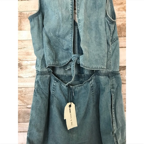 Rag & Bone Mojave Chamray Romper Sz XXS - Picture 4 of 7